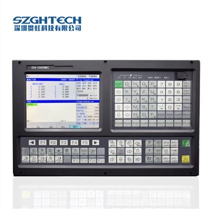 GH1000TC-5 axis Lathe CNC controller<br />
1) Support Dual analog voltage(0~10V) & C-axis for Spindle servo(M800)<br />
2) Support Stepper/Increment/Absolute/EtherCAT/Powerlink Servo for Feeding Axes<br />
3) Scanning Function & Auto Tool Setter/Probe<br />
