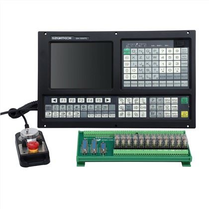 GH1000TC-3 is 3 Axi Lathe CNC Controller  
1)Threading Cycle: Following Mode/Interpolate Mode 
2) Support Dual analog voltage(0~10V) & C-axis for Spindle servo(M800)